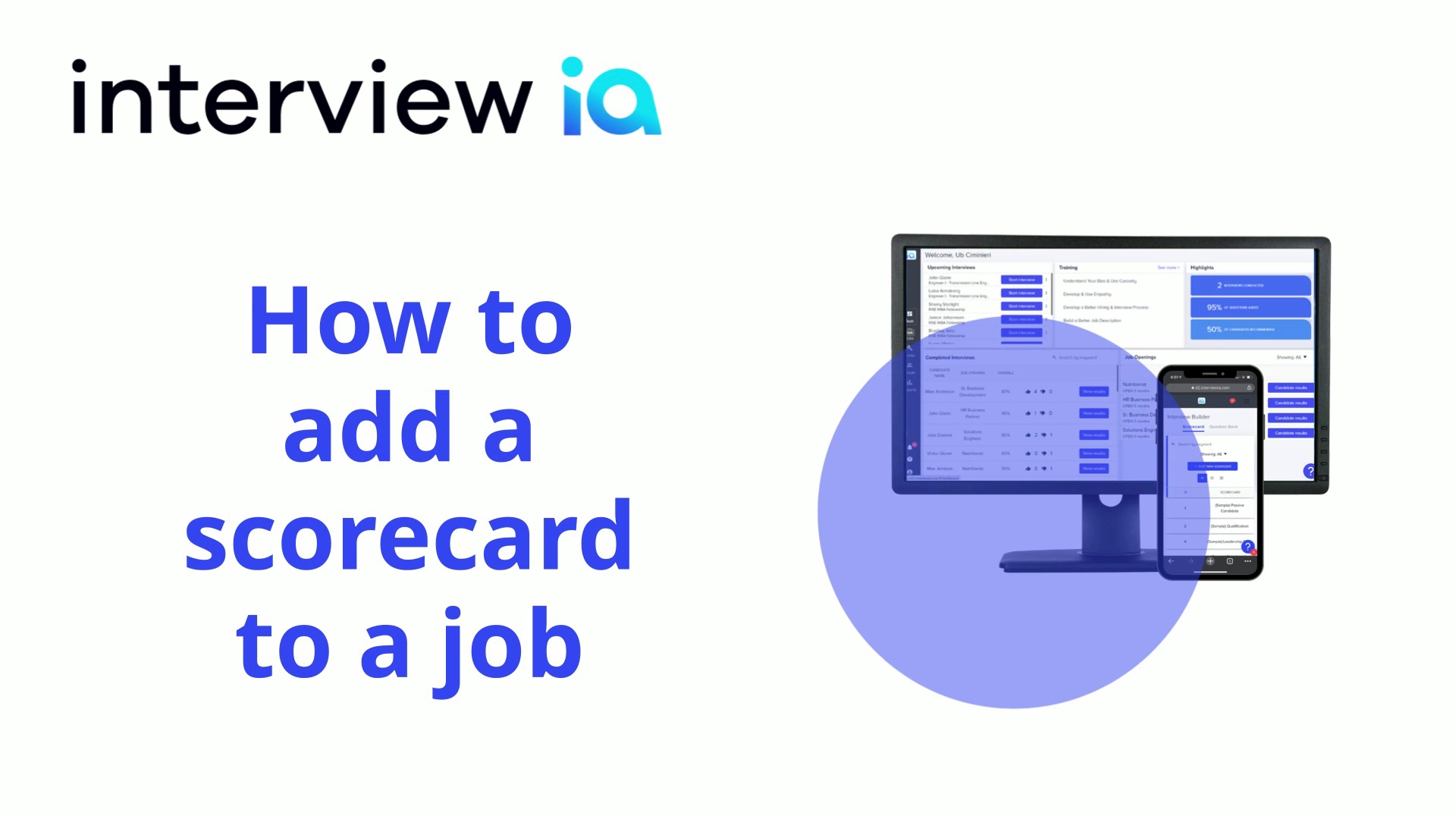 Adding a Scorecard to a Job